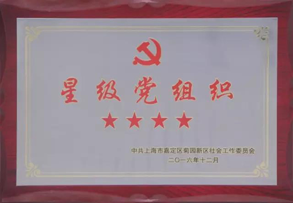 上海嘉华医院荣获“四星级党组织”荣誉称号